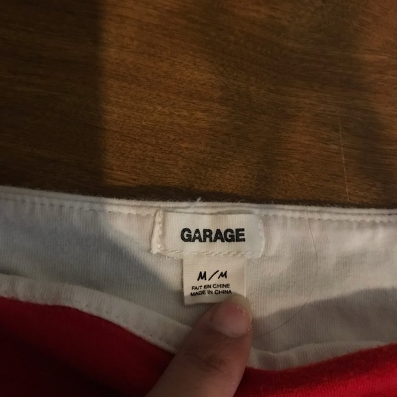 Garage White, Blue, and Red crop top. - Picture 2 of 2